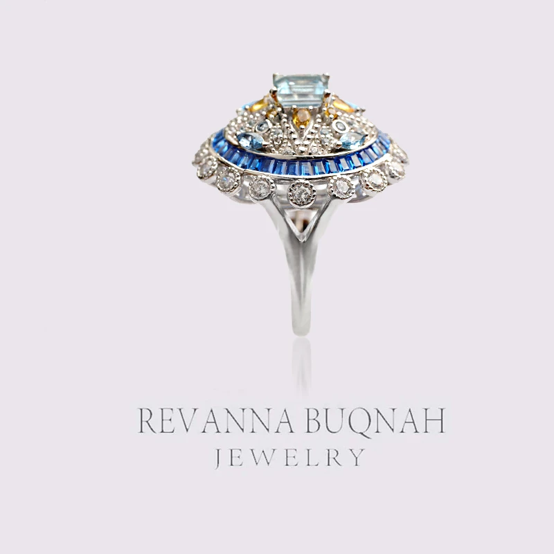 REVANNA沙特原创天然托帕石指珠宝【巴希尔 Bahir】