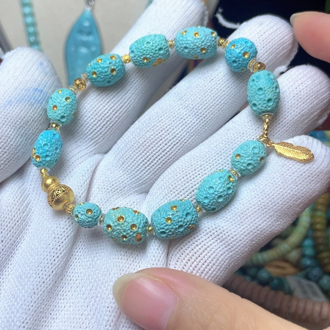 绿松石银S925镶嵌珠宝奇石