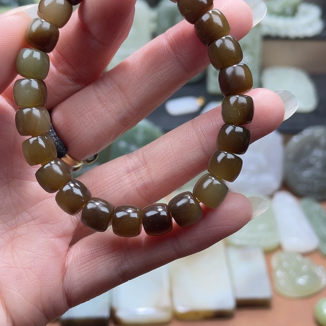 和田玉未镶嵌套链