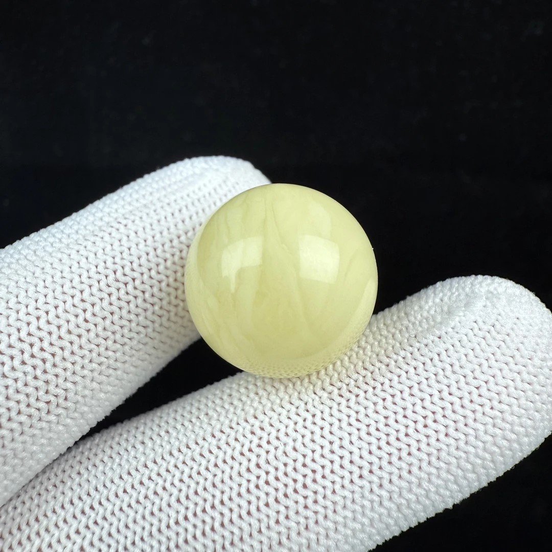 A4709天然蜜蜡 俄料圆珠18.6mm一物一图假一罚十