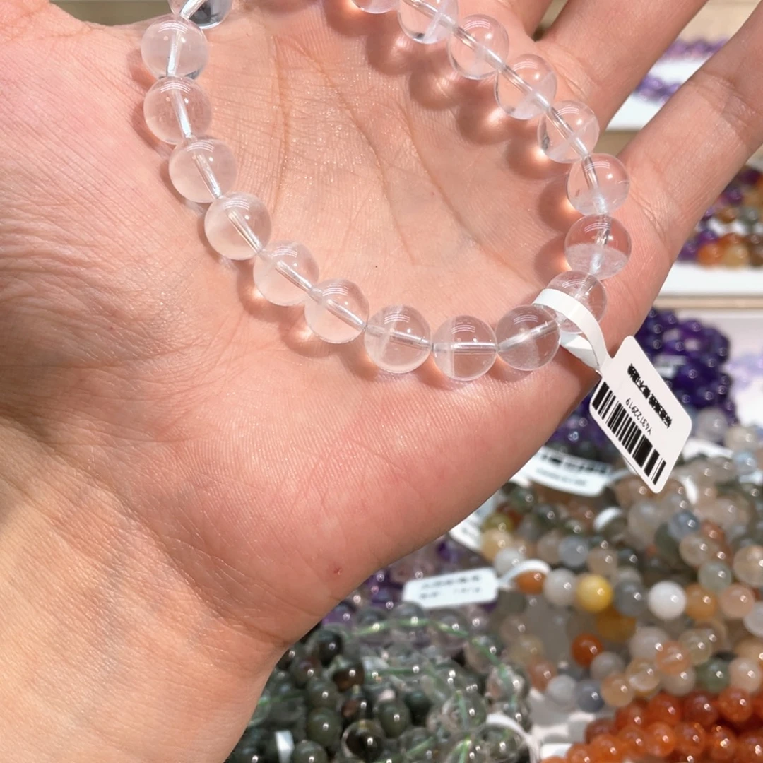 电***影水晶手串未镶嵌白幽灵9