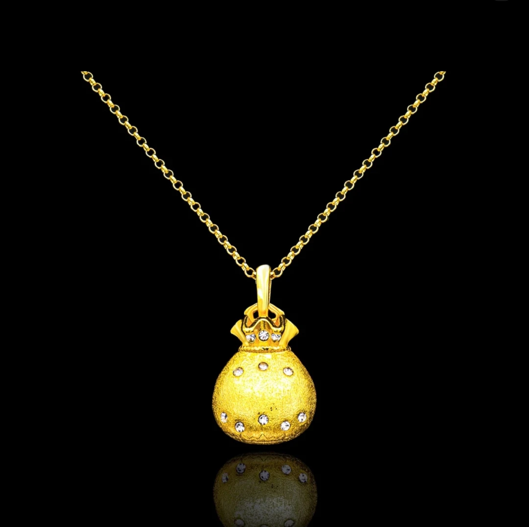 铜合金项链 【新疆包邮】艾米N105   金色(49cm)时尚百搭项链