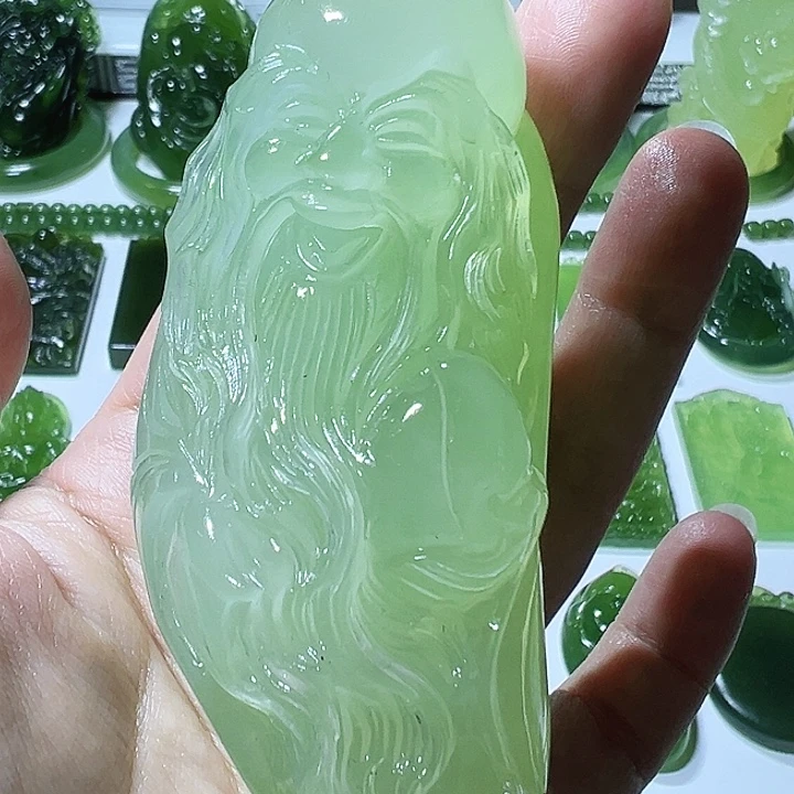 蛇纹石玉未镶嵌手把