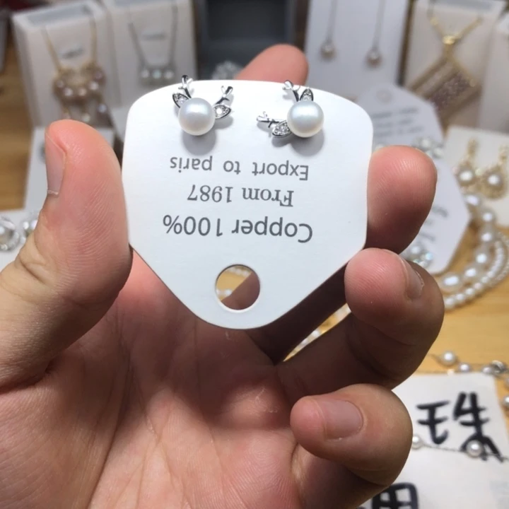 未镶嵌淡水珍珠耳饰