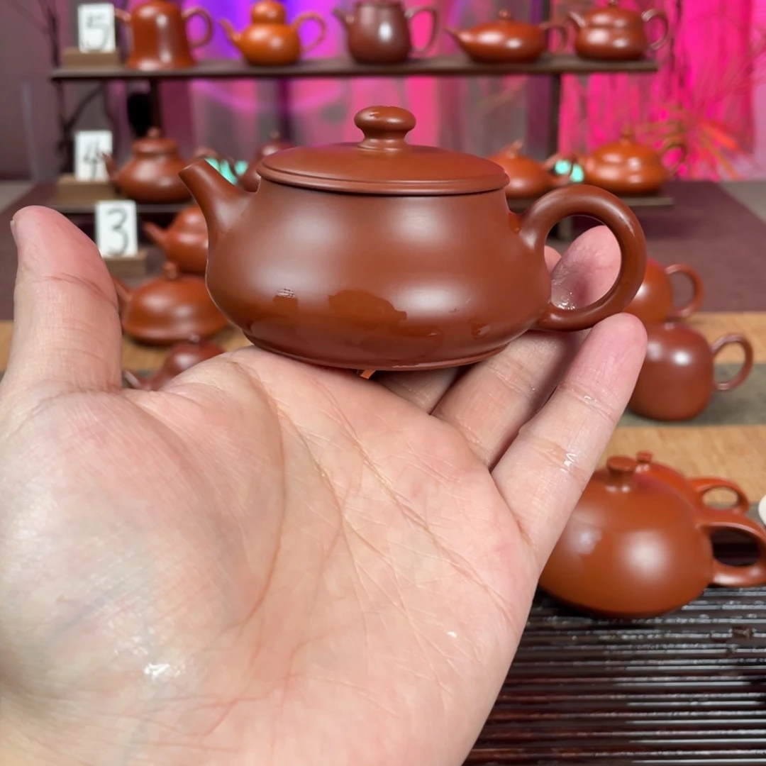 银***银紫砂茶壶精工超薄汉瓦100cc