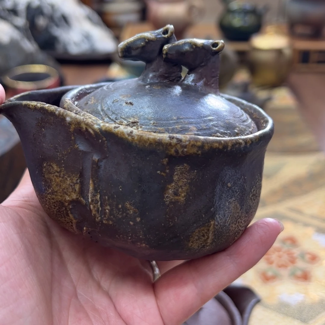 松岛宏备前烧宝瓶李*