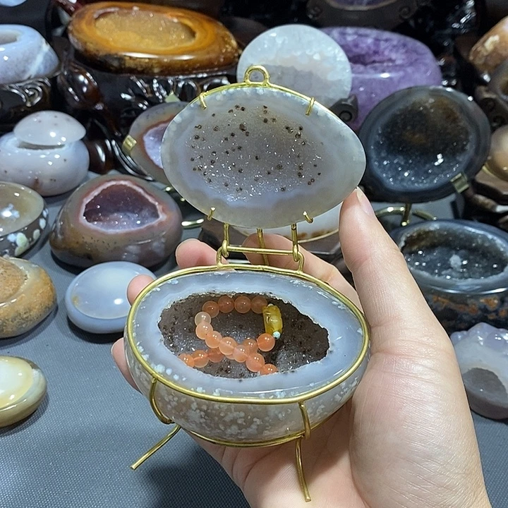 摆件紫晶未镶嵌聚宝盆