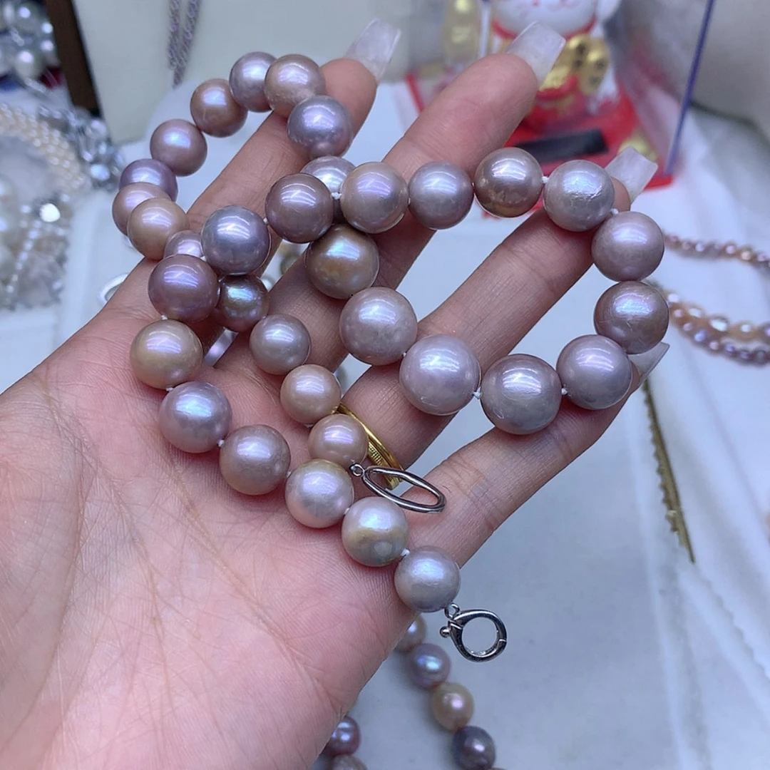 【闪购商品】淡水珍珠颈饰银S925镶嵌晚*晚