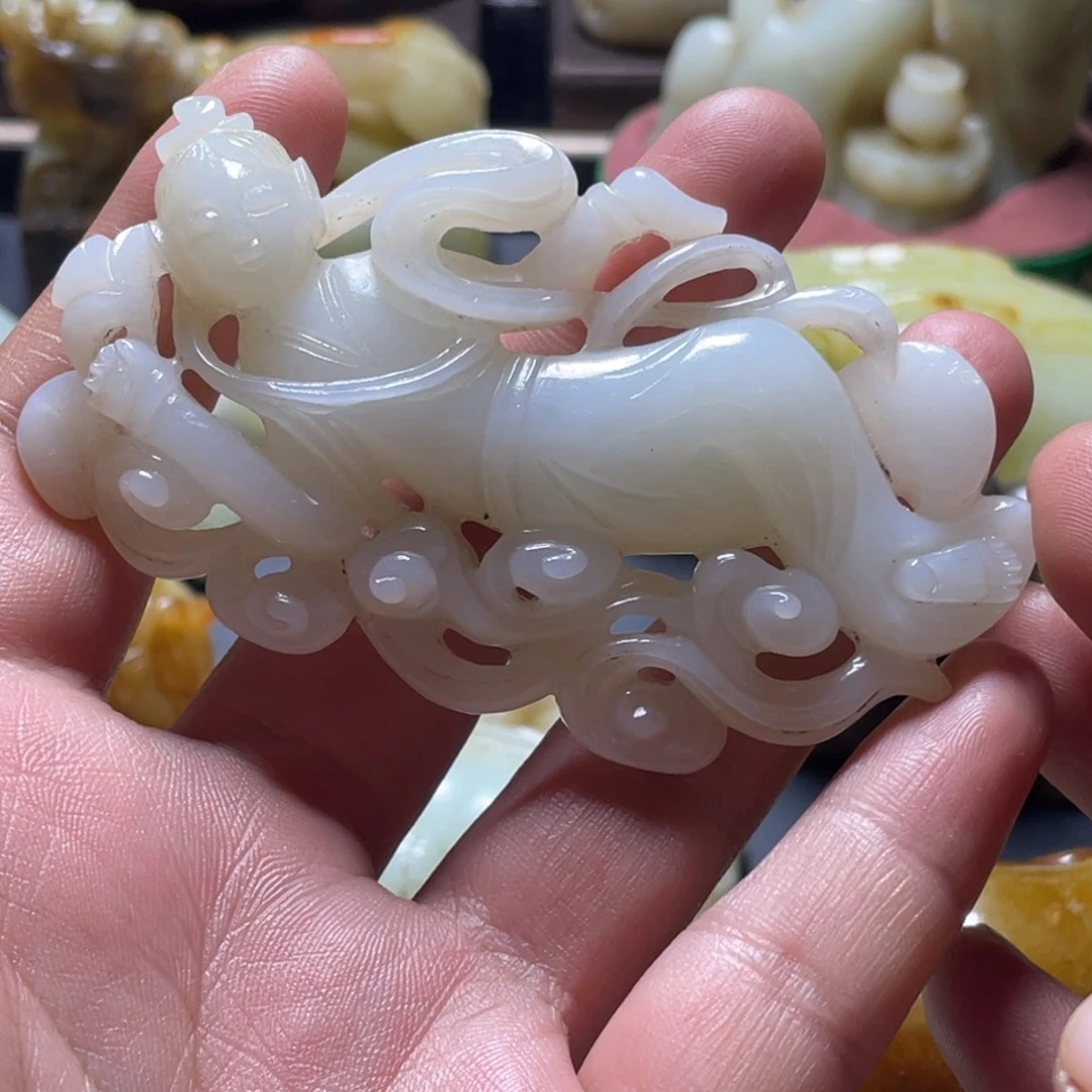 【闪购商品】和田玉挂件未镶嵌黄****）