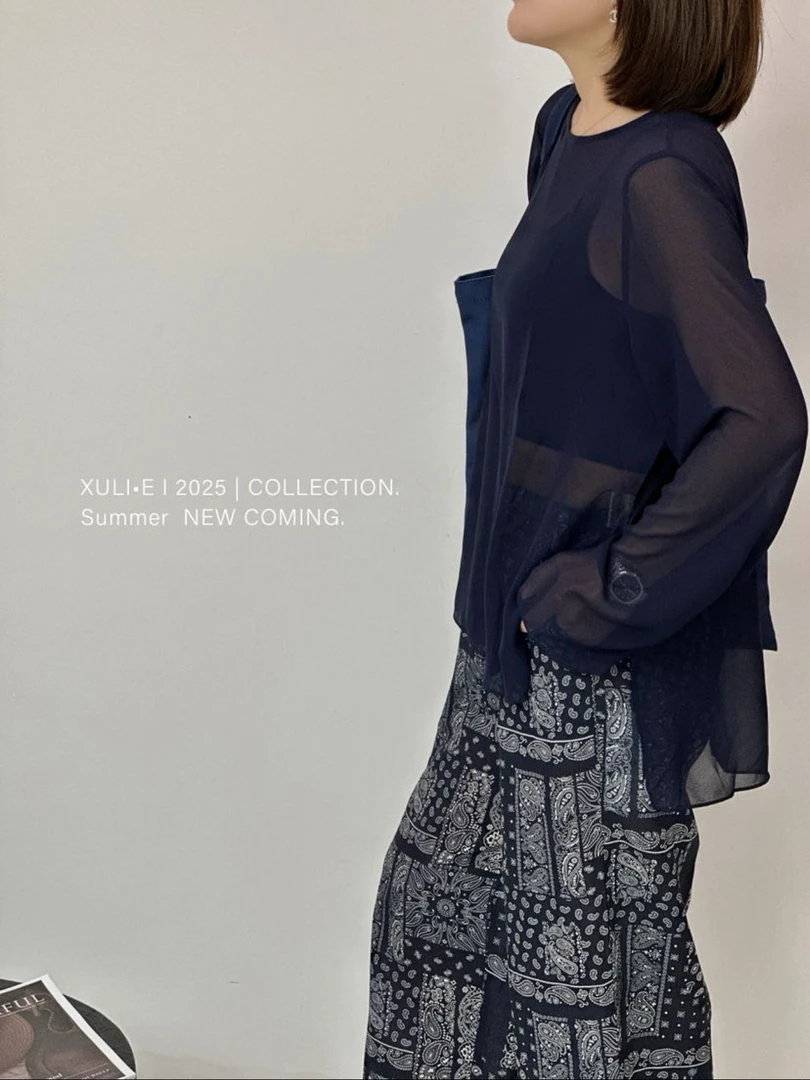 XULI'S EPOCH净色防晒罩衫长袖上衣·23118