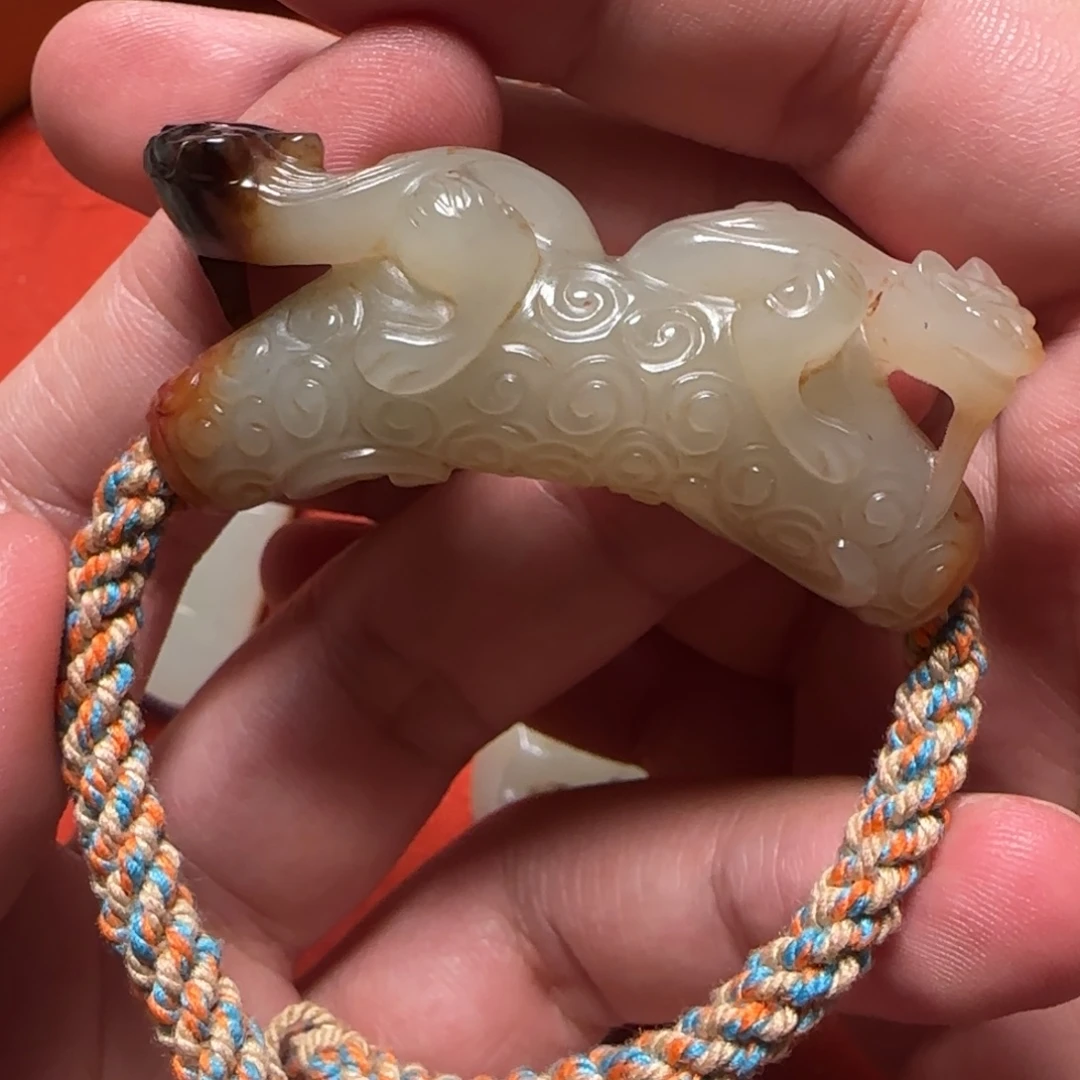 老***六和田玉未镶嵌挂件