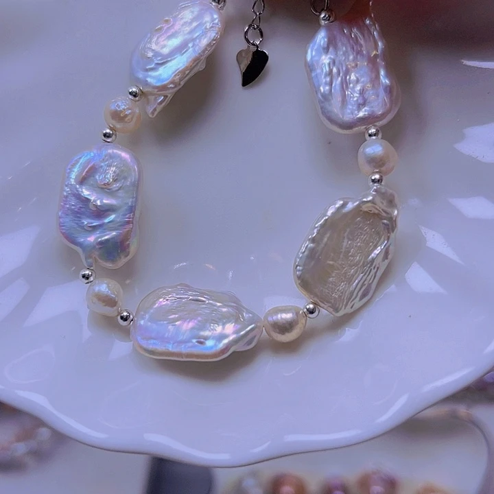 淡水珍珠手绳合金