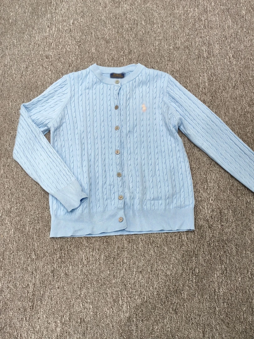 小马麻花针织开衫2025春装新款女装Polo衫