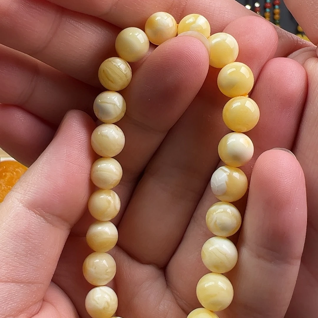 未镶嵌颈饰蜜蜡蜜蜡