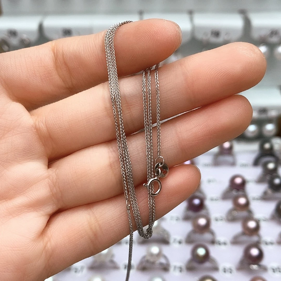 淡水珍珠颈饰银S925镶嵌