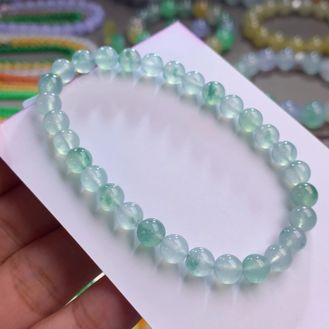 翡翠未镶嵌手链卡6