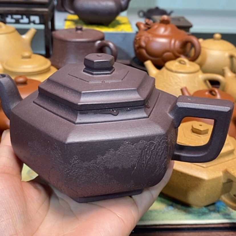 【闪购商品】紫砂茶壶天青泥全手工