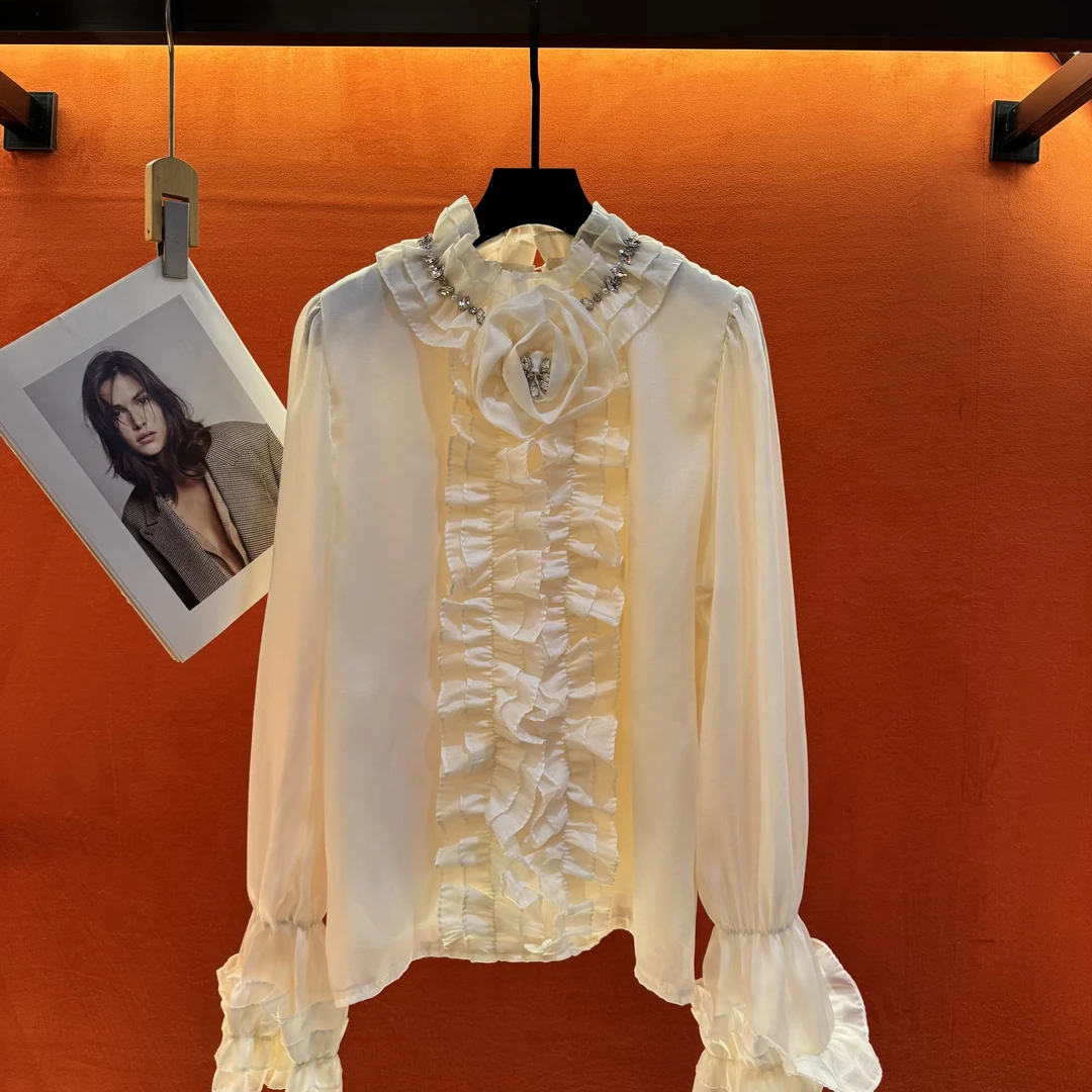 时尚衬衫设计师气质长袖时尚