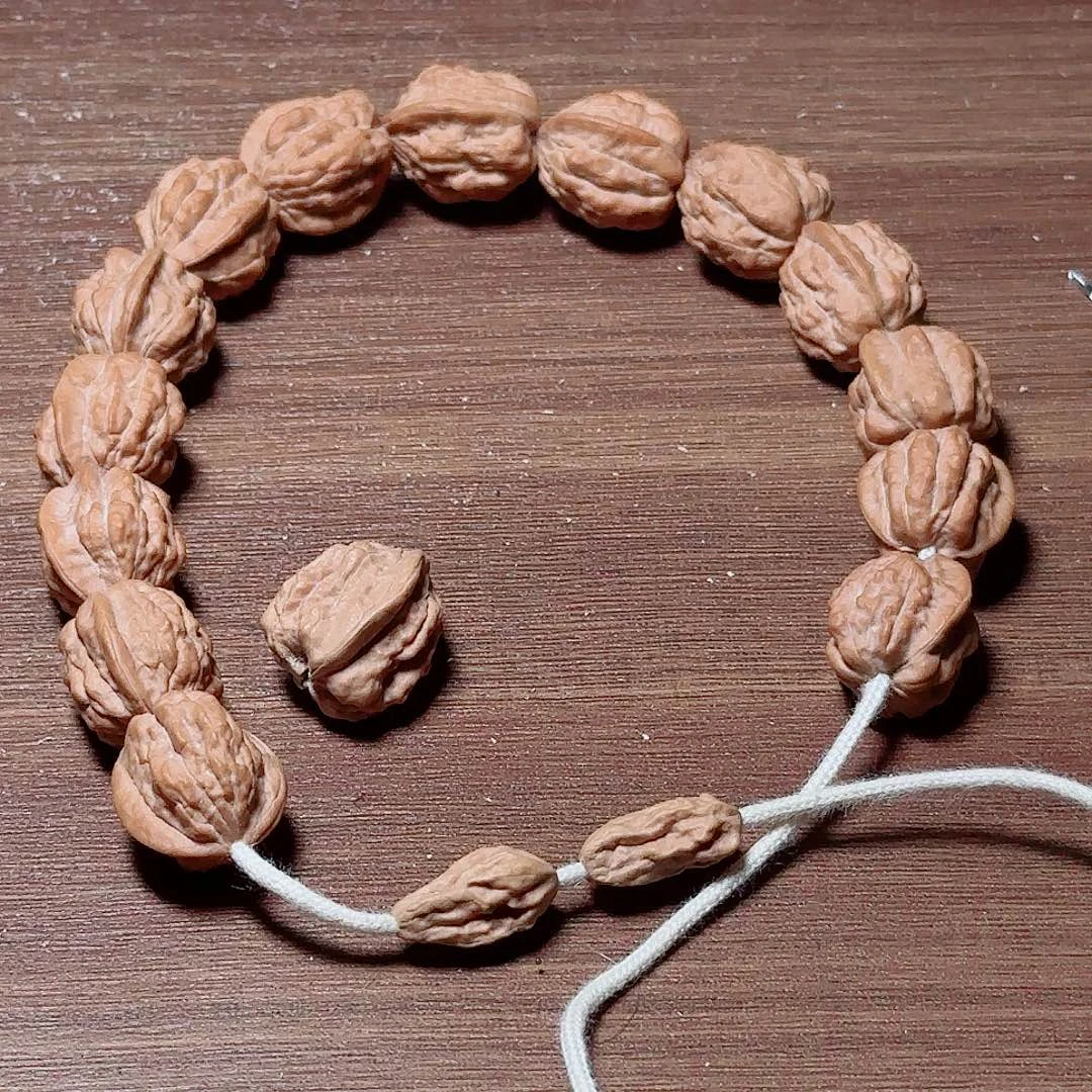 么***。手串文玩核桃金蟾蛤蟆头手持14➕三通➕2弟子珠