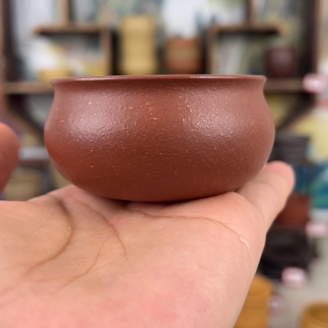 紫砂茶杯拙器甄选，纯原本矿。