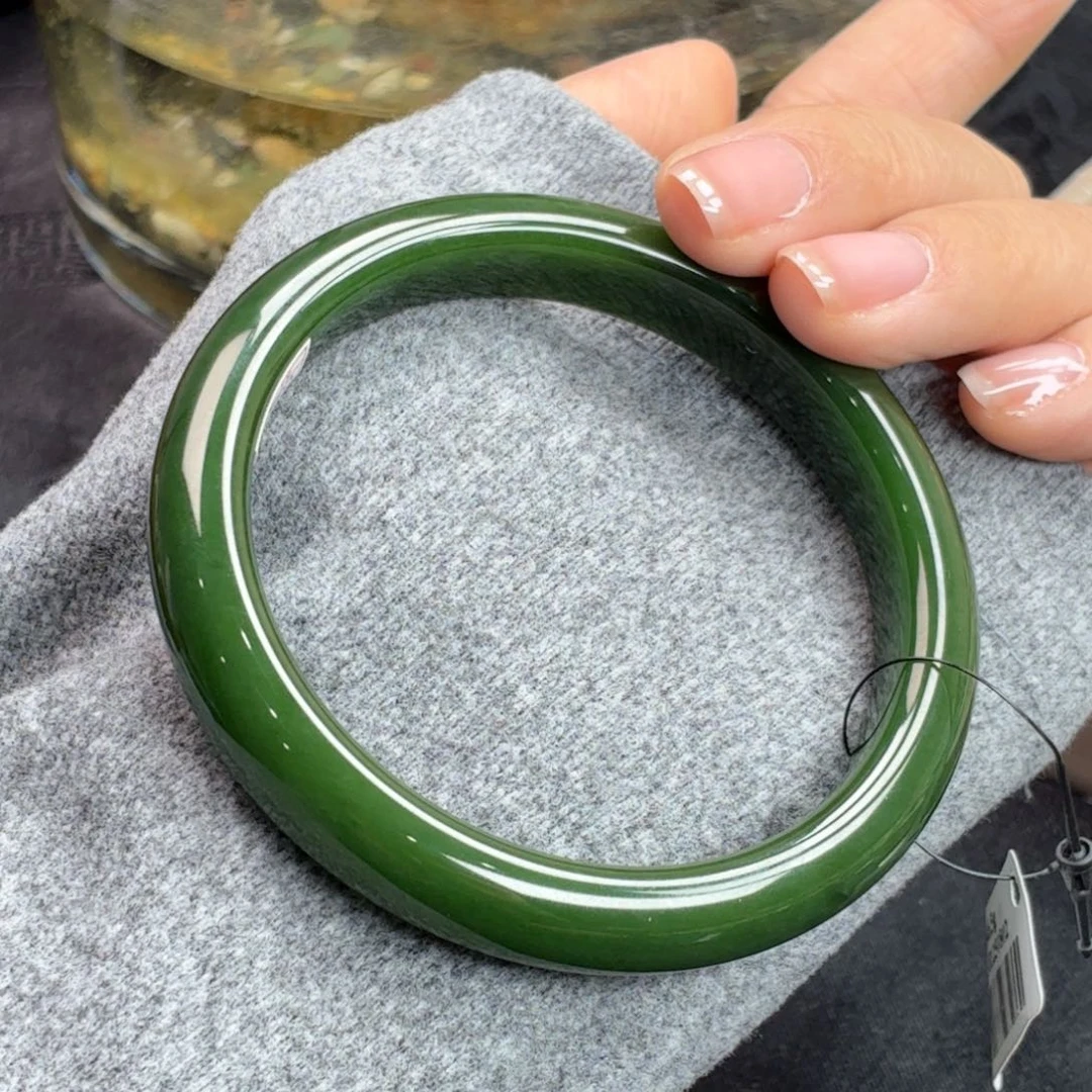 和田玉未镶嵌手镯碧玉推荐14号