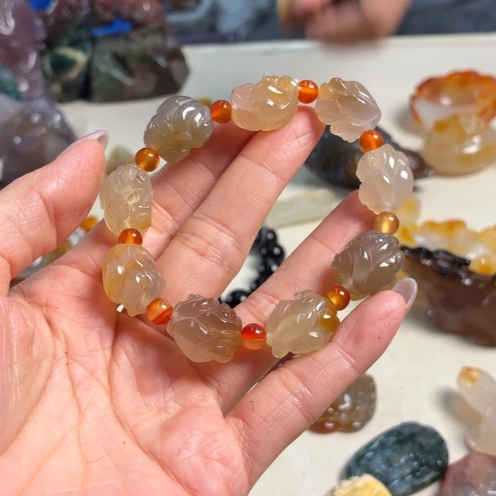 玛瑙/玉髓未镶嵌吊坠(不含链)