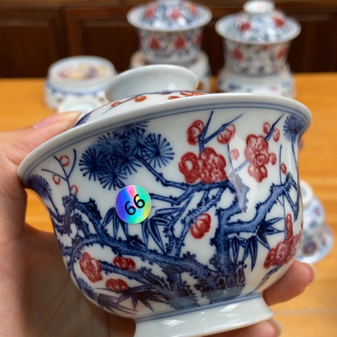 手绘现代茶具非古董