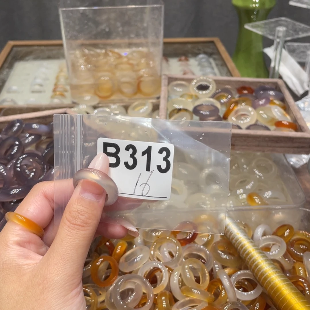 玛瑙/玉髓未镶嵌戒指313