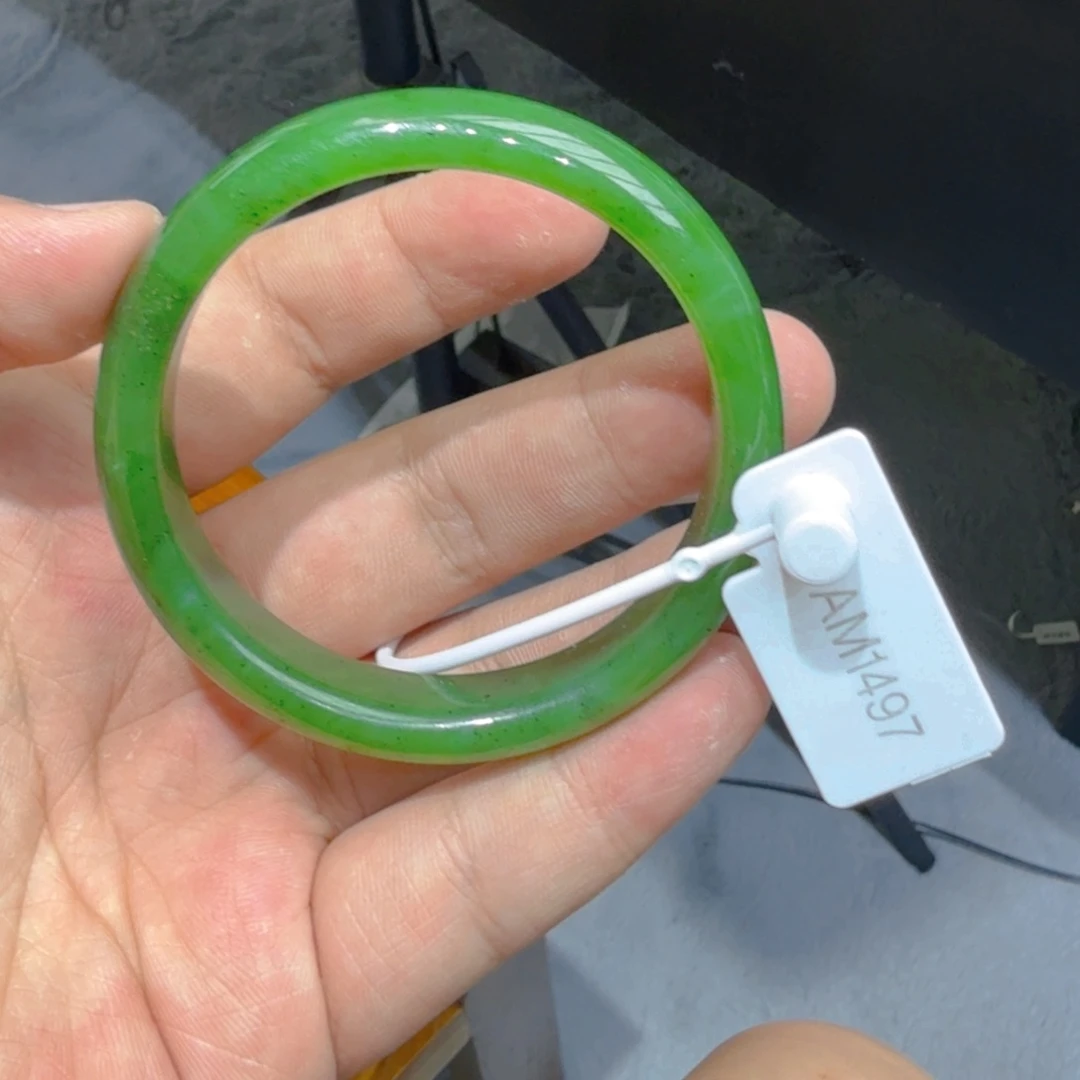 和田玉（碧玉）手镯未镶嵌56