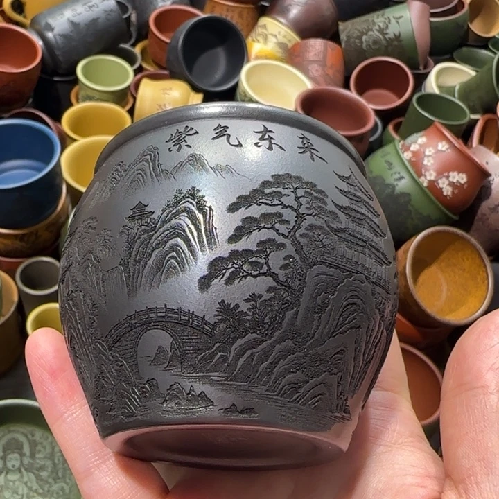 茶杯紫砂全手工紫砂