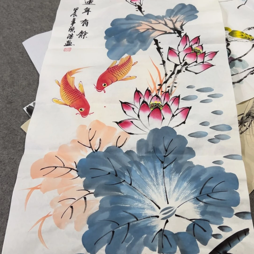 国画国画作品画心一张