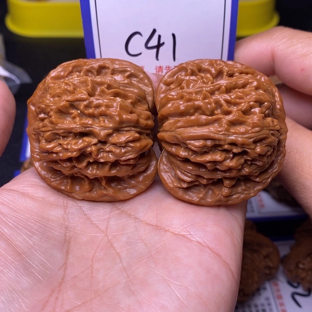 文玩核桃把件44全品四座楼c41