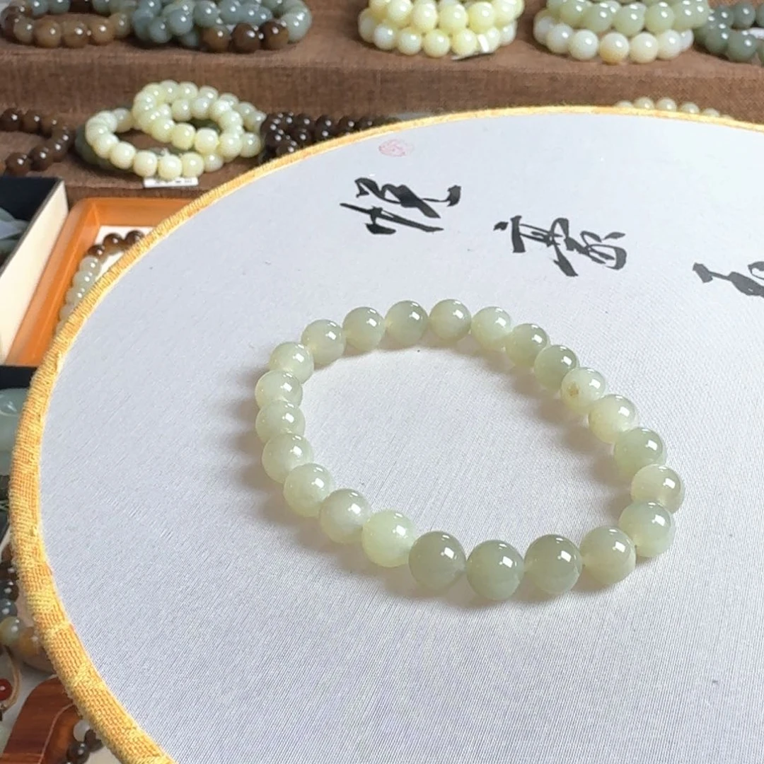 破***酱手链未镶嵌和田玉