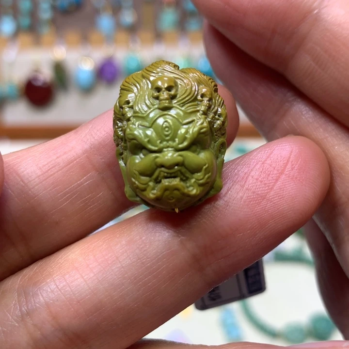 绿松石未镶嵌黑天
