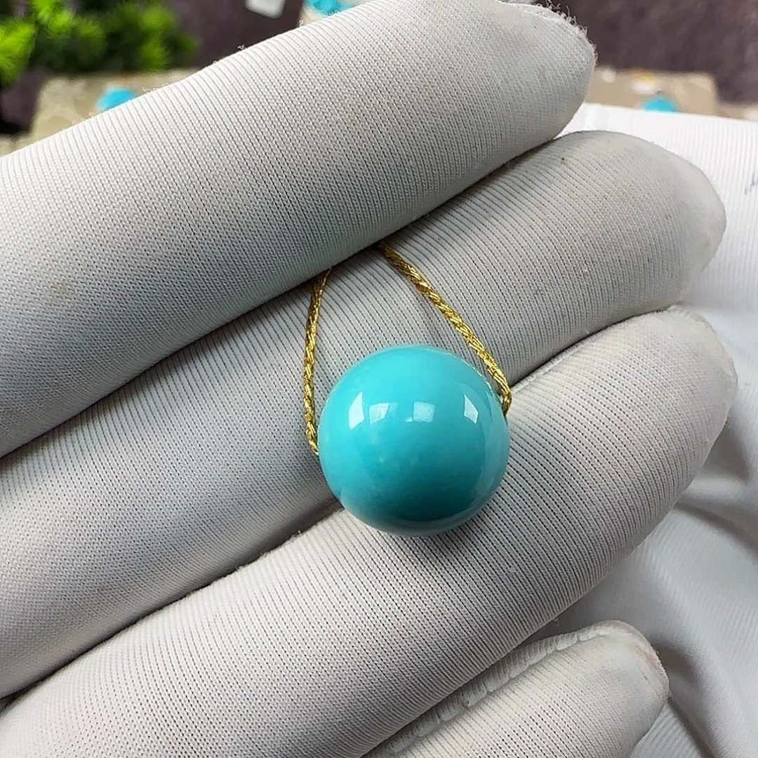 绿松石未镶嵌12mm➕单珠