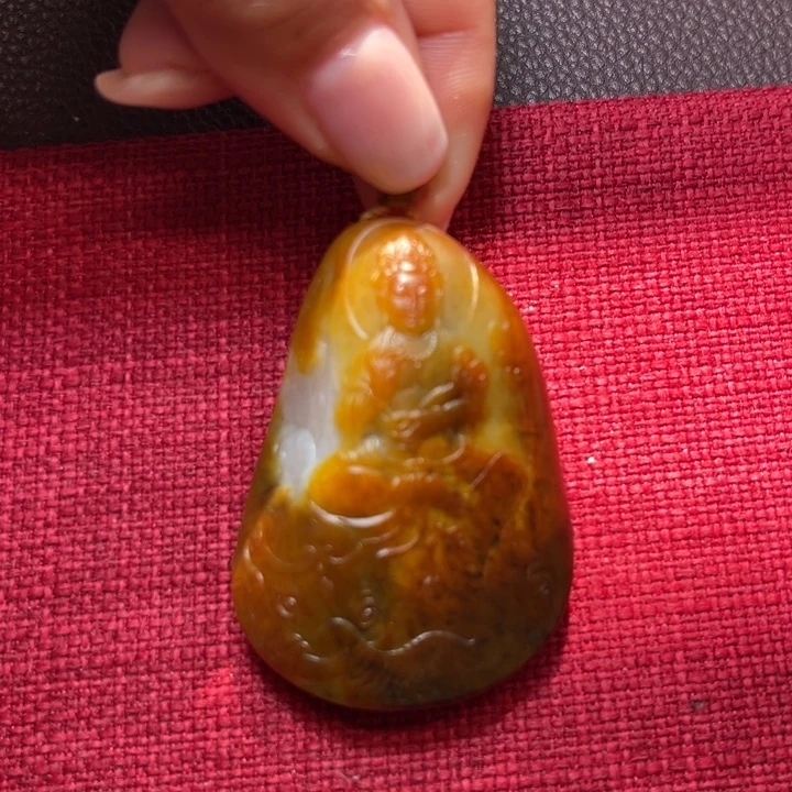 和田玉挂件未镶嵌普贤