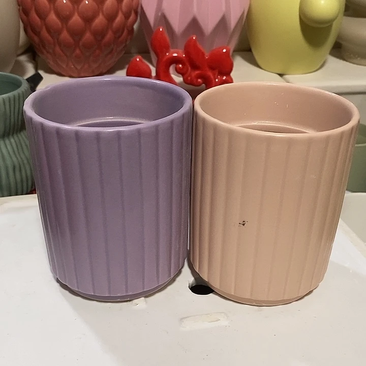 陶盆有孔 瑕疵针孔漏釉介意勿拍外口 8外高10