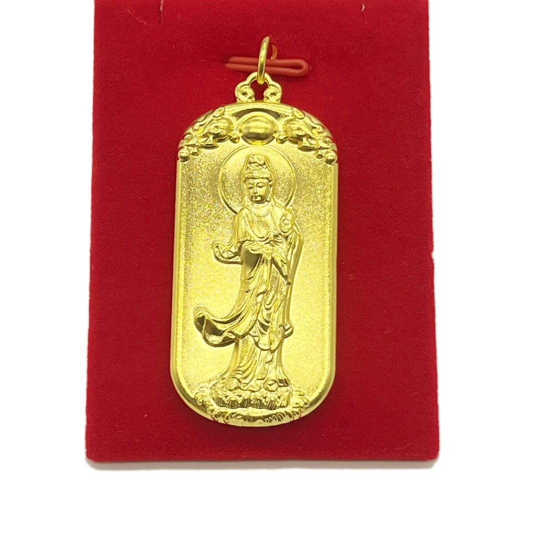 吊坠足银 足银吊坠-心经观音吊坠