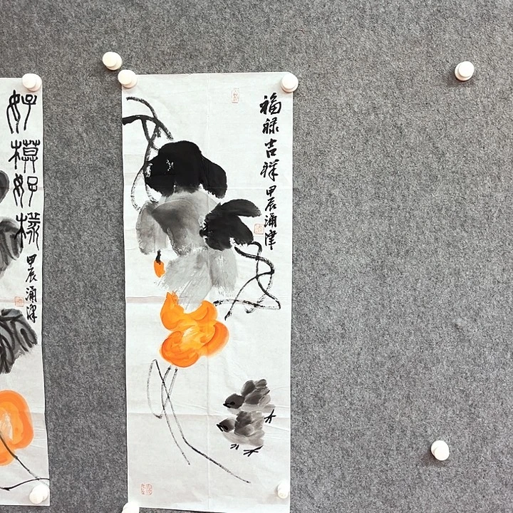 国画葫芦绘画作品