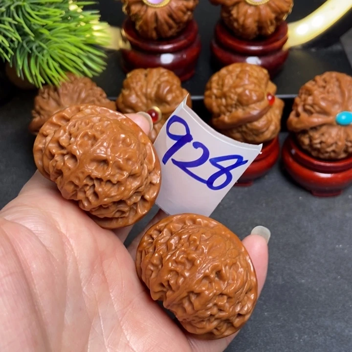 文玩核桃把件41宫灯杏928