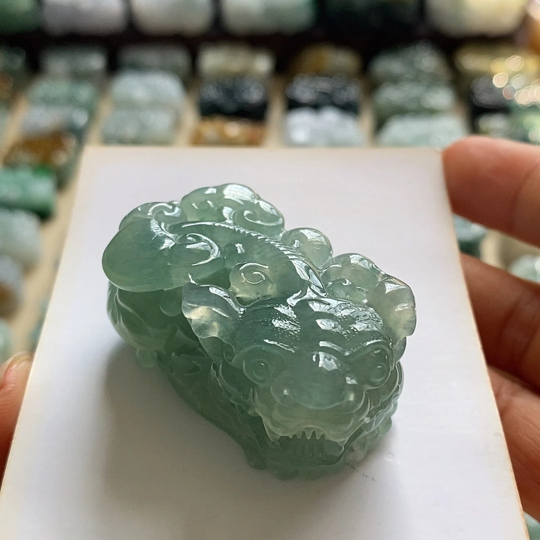 颈饰未镶嵌翡翠天然翡翠貔貅吊坠