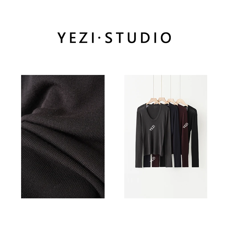 慵懒时光-巨*显瘦慵懒高弹修身长袖T罩衫 24318215