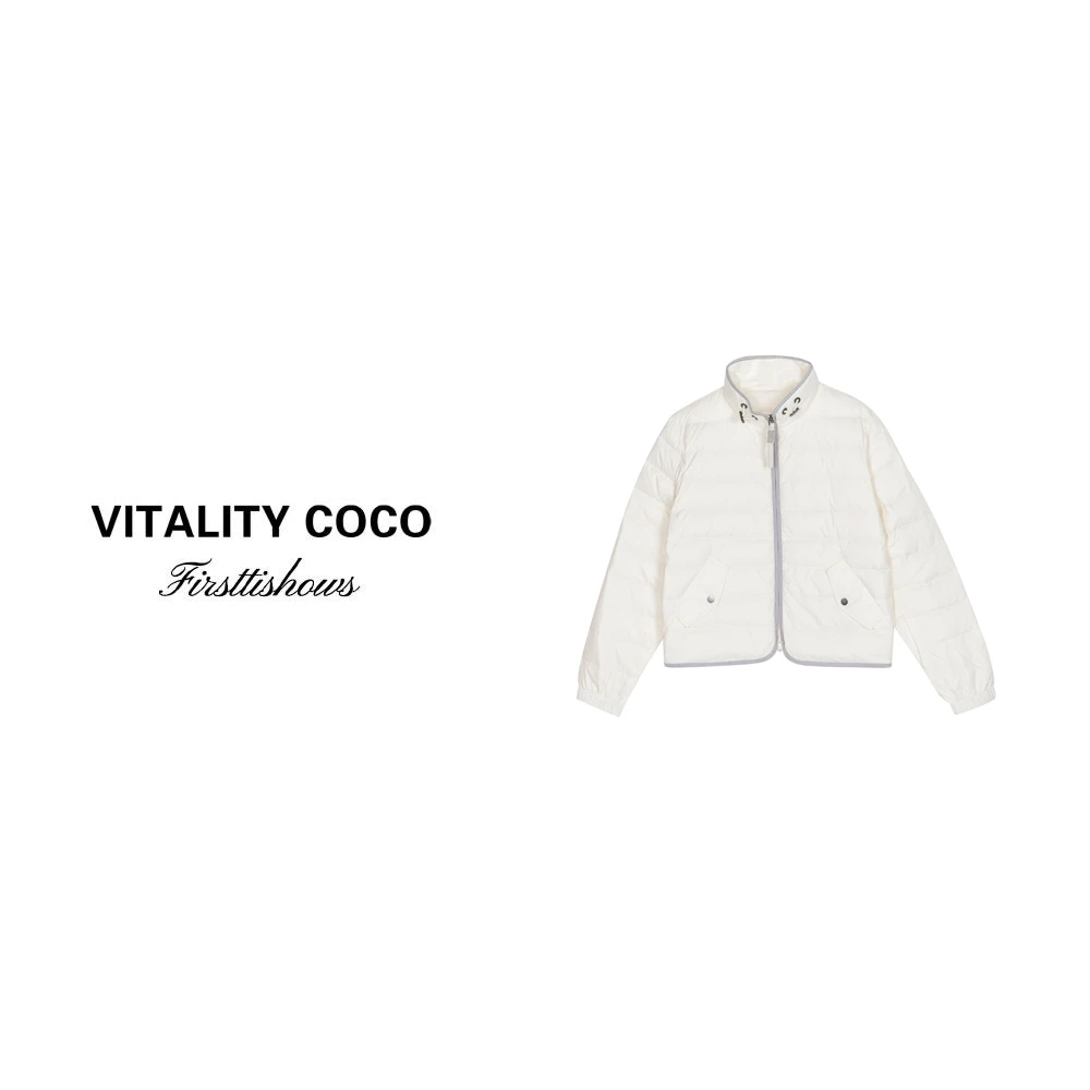 「VITALITY COCO」20新款休闲防风立领轻奢白鹅羽绒服1569