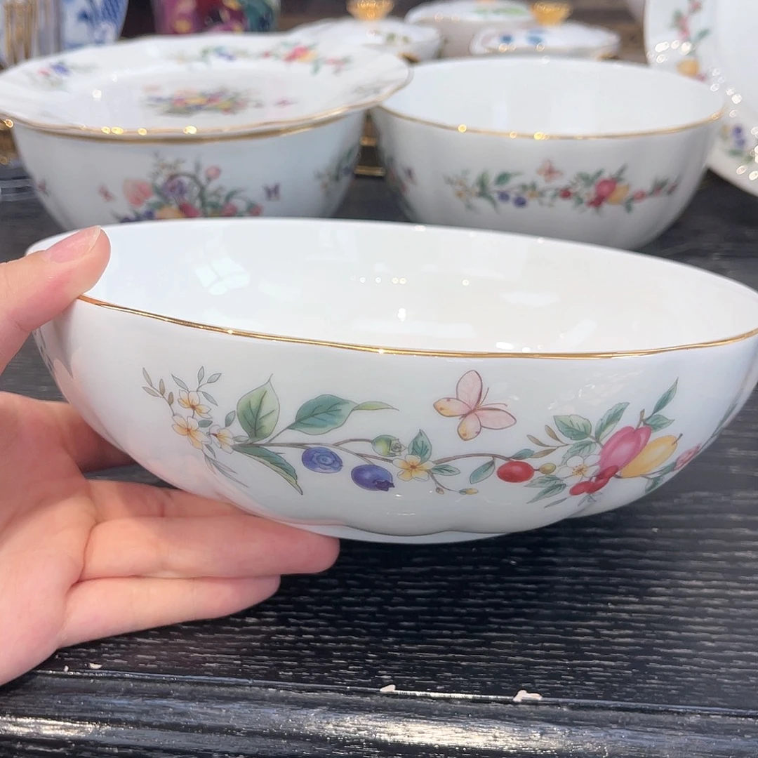 骨瓷21cm汤碗——————