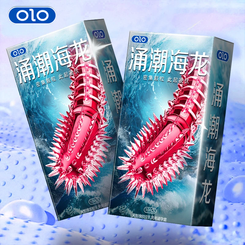 OLO大颗粒避孕套男用情趣用品超薄玻尿酸安全套夫妻成人用品润滑水润免洗套001排行榜推荐官方正品旗舰天然橡胶乳胶避孕套