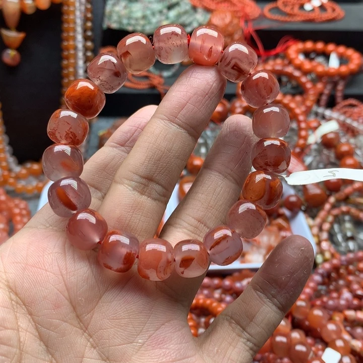 未镶嵌手串南红玛瑙12mm+