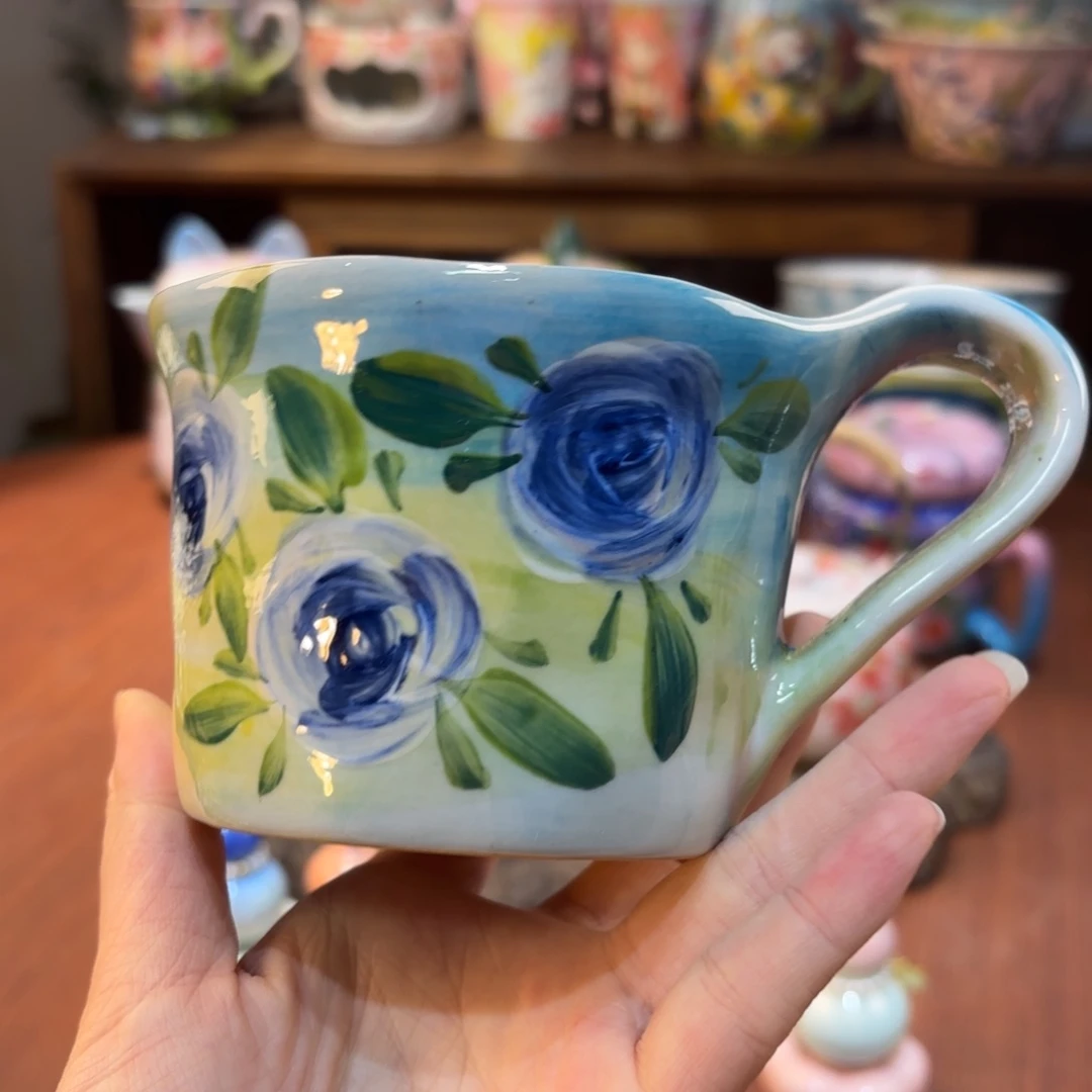 景德镇手绘高温釉下彩陶瓷茶具