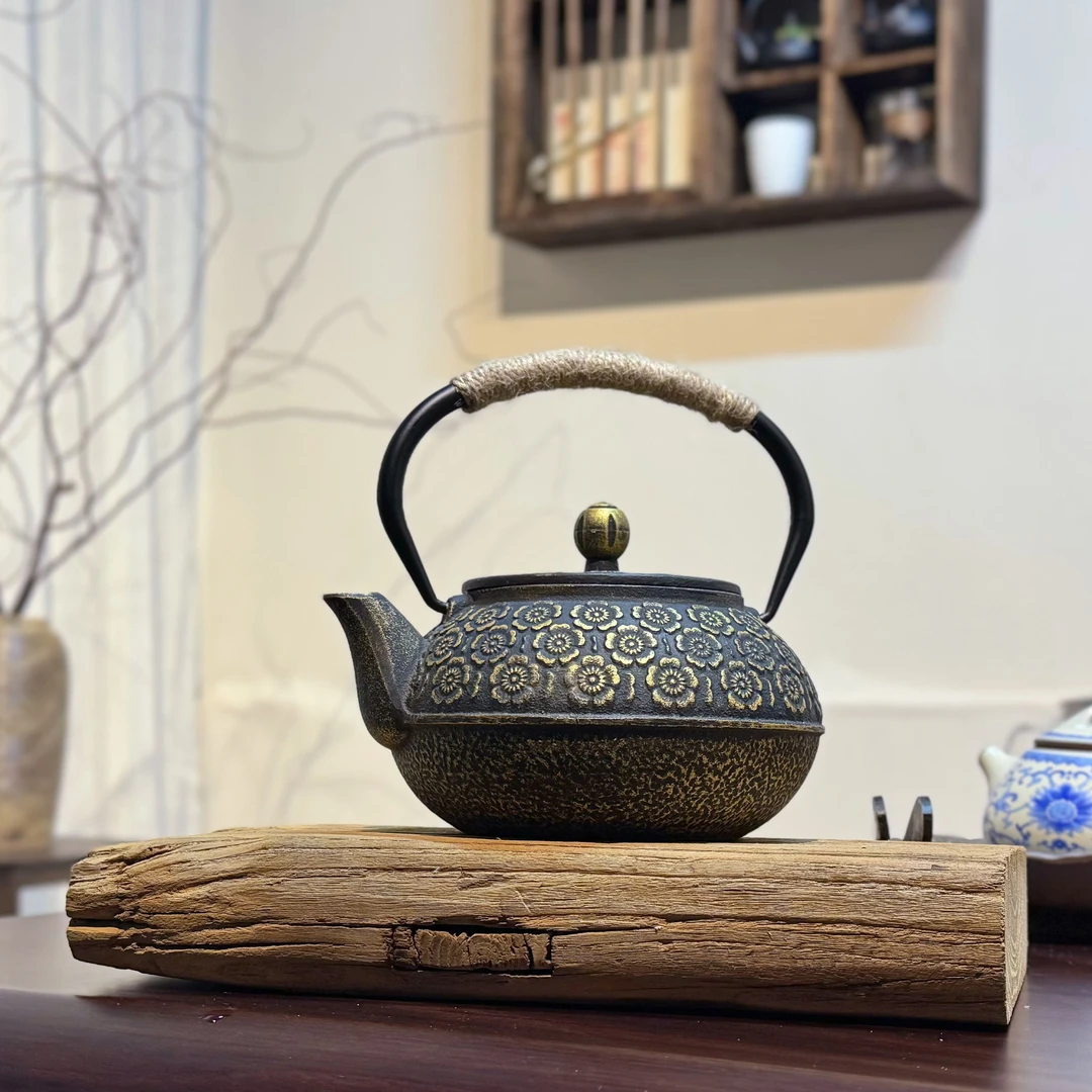 [金色樱花]茶壶泡茶壶铸铁壶烧水壶