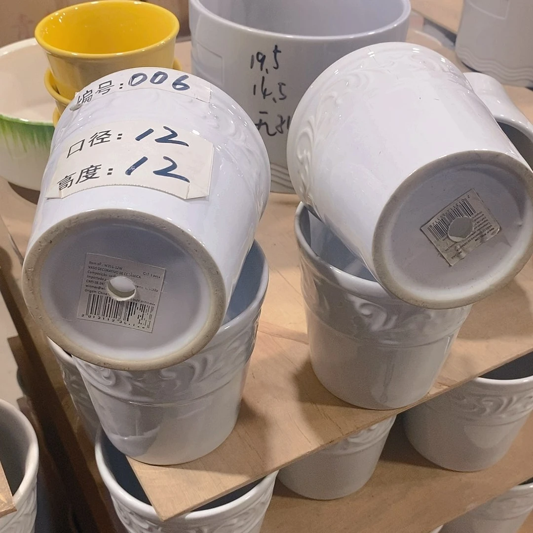 【闪购商品】微瑕花盆-006-4个白