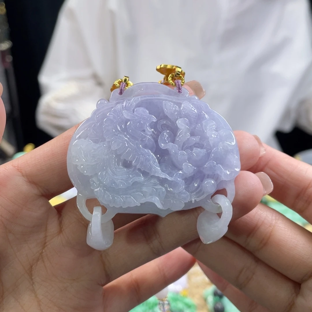 翡翠颈饰未镶嵌代编织